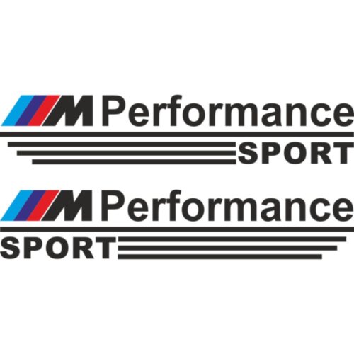 Набор наклеек на зеркала авто - M Perfomance Sport (2шт) BMW