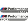 Набор наклеек на зеркала авто - M Perfomance Sport (2шт) BMW