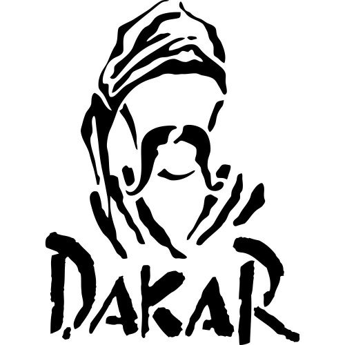 Вінілова наклейка на автомобіль - Dakar Козак