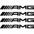 Набір вінілових наклейок на ручки авто - AMG Mercedes (4 шт.) Набір вінілових наклейок на ручки авто - AMG Mercedes (4 шт.)
