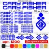 Вінілові наклейки на велосипед - набір Gary Fisher Ferrous (23 шт)