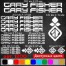 Вінілові наклейки на велосипед - набір Gary Fisher Ferrous (23 шт)