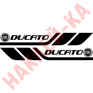 Набір вінілових наклейок на борт автомобіля - Fiat Ducato (2 шт)