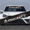 Сонцезахисна наклейка на лобове скло автомобіля - Peugeot sport, 135*20 см