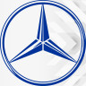 Вінілова наклейка на автомобіль - Логотип Mercedes-Benz v3