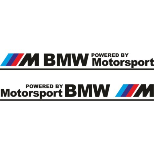 Набір наклейок на дзеркала авто - M BMW Motorsport (2шт)