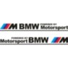 Набір наклейок на дзеркала авто - M BMW Motorsport (2шт) Набір наклейок на дзеркала авто - M BMW Motorsport (2шт)