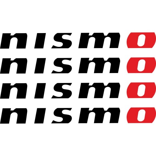 Набір вінілових наклейок на ручки авто - Nissan Nismo (4 шт.)