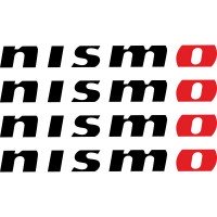 Набір вінілових наклейок на ручки авто - Nissan Nismo (4 шт.)