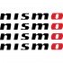 Набір вінілових наклейок на ручки авто - Nissan Nismo (4 шт.) Набір вінілових наклейок на ручки авто - Nissan Nismo (4 шт.)