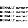 Набір вінілових наклейок на ручки авто - Renault Sport (4 шт.)
