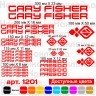 Виниловые наклейки на велосипед - набор Gary Fisher Presidio (25 шт)