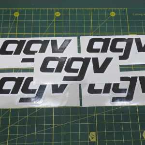 Вінілова наклейка на мотоцикл - AGV