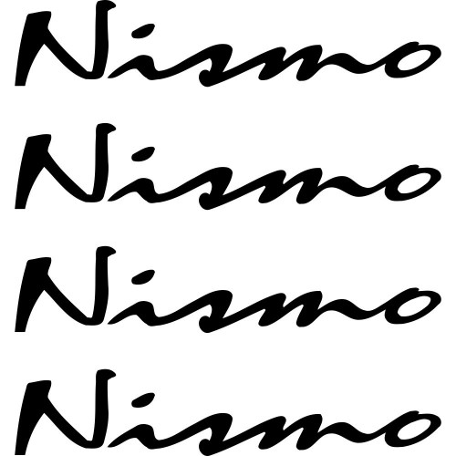Набір вінілових наклейок на ручки авто - Nissan Nismo (4 шт.) v2