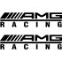 Набір вінілових наклейок на автомобіль - AMG Racing (2шт)