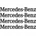 Набір вінілових наклейок на ручки авто - Mercedes-Benz (4 шт.) Набір вінілових наклейок на ручки авто - Mercedes-Benz (4 шт.)