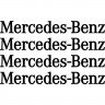 Набір вінілових наклейок на ручки авто - Mercedes-Benz (4 шт.) Набір вінілових наклейок на ручки авто - Mercedes-Benz (4 шт.)