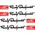 Набір вінілових наклейок на ручки авто - Racing Development WRC (4 шт.) v2 Набір вінілових наклейок на ручки авто - Racing Development WRC (4 шт.) v2