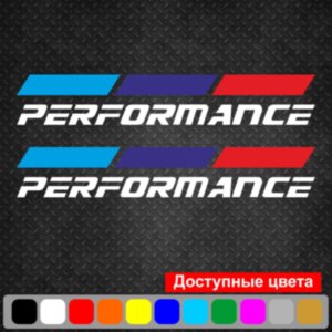 Набір наклейок на дзеркала авто - Perfomance (2шт) BMW