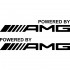 Набір вінілових наклейок на автомобіль - Powered by AMG (2шт) Набір вінілових наклейок на автомобіль - Powered by AMG (2шт)