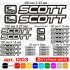 Виниловые наклейки на велосипед - набор Scott (24шт)