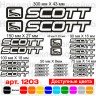 Виниловые наклейки на велосипед - набор Scott (24шт)