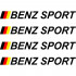 Набір вінілових наклейок на ручки авто - Benz Sport (4 шт.) Набір вінілових наклейок на ручки авто - Benz Sport (4 шт.)
