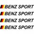 Набір вінілових наклейок на ручки авто - Benz Sport (4 шт.) Набір вінілових наклейок на ручки авто - Benz Sport (4 шт.)