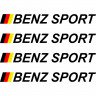 Набір вінілових наклейок на ручки авто - Benz Sport (4 шт.) Набір вінілових наклейок на ручки авто - Benz Sport (4 шт.)