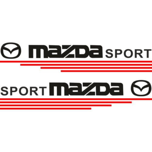 Набор наклеек на зеркала авто - Mazda Sport (2шт)
