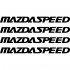 Набір вінілових наклейок на ручки авто - MazdaSpeed (4 шт.) Набір вінілових наклейок на ручки авто - MazdaSpeed (4 шт.)