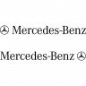 Набір вінілових наклейок на автомобіль - Mercedes-Benz (2шт) Набір вінілових наклейок на автомобіль - Mercedes-Benz (2шт)
