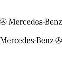 Набір вінілових наклейок на автомобіль - Mercedes-Benz (2шт)