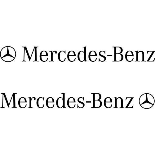 Набор виниловых наклеек на автомобиль - Mercedes-Benz (2шт)