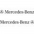 Набор виниловых наклеек на автомобиль - Mercedes-Benz (2шт)
