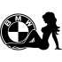 Виниловая наклейка на автомобиль - БМВ Девушка | BMW Girl v5