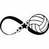 Вінілова наклейка на автомобіль - Volleyball Star