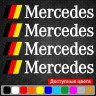 Набір вінілових наклейок на ручки авто - Mercedes (4 шт.) Набір вінілових наклейок на ручки авто - Mercedes (4 шт.)