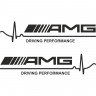 Набір вінілових наклейок на автомобіль - AMG Driving Performance (2шт)