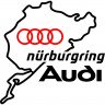 Вінілова наклейка на автомобіль - Audi Nurburgring | Ауді Нюрбургрінг v4