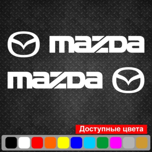 Набір наклейок на дзеркала авто - Mazda (2шт)