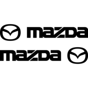 Набір наклейок на дзеркала авто - Mazda (2шт)
