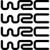 Набір вінілових наклейок на ручки авто - WRC (4 шт.) Набір вінілових наклейок на ручки авто - WRC (4 шт.)