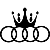 Виниловая наклейка на автомобиль - Audi Корона логотип 