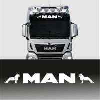 Наклейки на грузовик - MAN (на лобовое стекло)