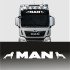 Наклейки на грузовик - MAN (на лобовое стекло) Наклейки на грузовик - MAN (на лобовое стекло)