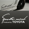 Виниловая наклейка на автомобиль - Sports mind produced by Toyota Виниловая наклейка на автомобиль - Sports mind produced by Toyota