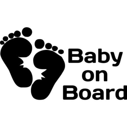 Вінілова наклейка на автомобіль - Baby on Board v40