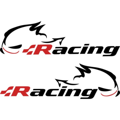Набір наклейок на дзеркала авто - Racing (2шт) Volkswagen