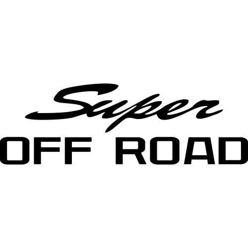 Вінілова наклейка на автомобіль - Super Off Road